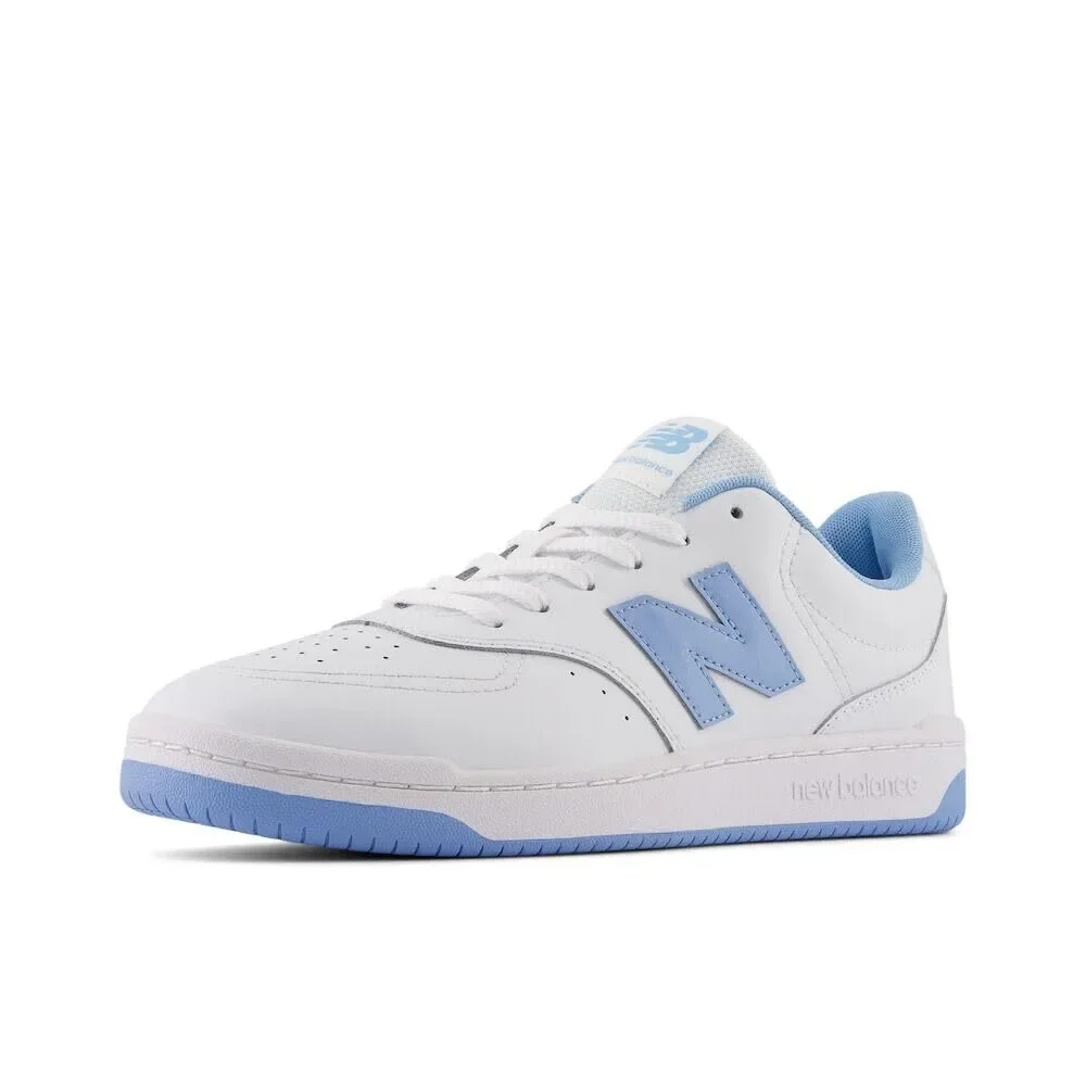 NWT New Balance Men's BB80 V1 Court Sneaker, White/Light Blue, 7 M